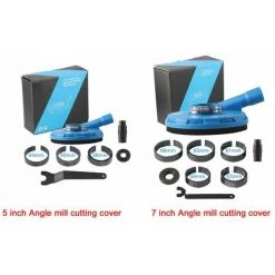 LIFCAUSAL 5-Zoll-Winkelschleifer-Staubschutz Praktischer Winkelschleifer-Staubschutz Haushalts-Winkelschleifer-Schutzhülle Geeignet Für Winkelschleifer Vom Typ 100/115/125 (Blau-Typ2) -Winkelschleifer Verkaufe 67021722 4