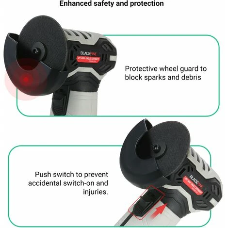 LIFCAUSAL Kabelloser Mini-Winkelschleifer 12 V Elektroschleifer 3-Zoll-Schleifmaschine Polierer Vielseitige Scheibenschleifmaschine Schleifmaschine 19500 U / Min Mit Radschutz 3 LIFCAUSAL Kabelloser Mini-Winkelschleifer 12 V Elektroschleifer 3-Zoll-Schleifmaschine Polierer Vielseitige Scheibenschleifmaschine Schleifmaschine 19500 U / Min Mit Radschutz – Bild 3
