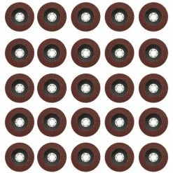 LIFCAUSAL 25 Stück 40 Körnung Sortierte Schleifscheibe Aluminiumoxid-Schleifmittel Fächerscheiben Kompatibel Mit 4,5-Zoll-Winkelschleifer