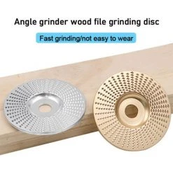 LIFCAUSAL 4-Zoll-Holzschnitzscheibe Für Winkelschleifer Mit 5/8-Zoll-Dorn-Holzformscheibe, Winkelschleifscheibe, Drehwerkzeug, Holzschneideformer (Gold-flache Oberfläche) 7 LIFCAUSAL 4-Zoll-Holzschnitzscheibe Für Winkelschleifer Mit 5/8-Zoll-Dorn-Holzformscheibe, Winkelschleifscheibe, Drehwerkzeug, Holzschneideformer (Gold-flache Oberfläche) -Winkelschleifer Verkaufe 67021758 3