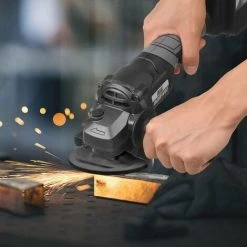 LIFCAUSAL 21 V Bürstenloses Winkelschleifer-Werkzeug Mini-Hand-Akku-Polier-Schneidemaschine 100 Mm Variable Geschwindigkeit 4,0 Ah Lithium-Ionen-Elektro-Hochleistungs-Metallschneider Mit Seitlichem Griff - EU-Stecker 398TV (4,0 Ah) Batterie 1St -Winkelschleifer Verkaufe 67021776 4