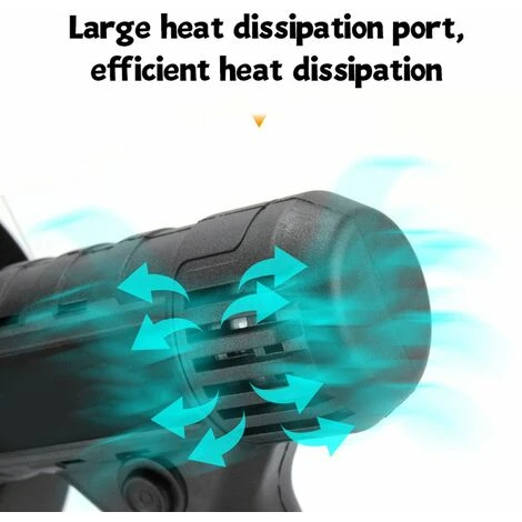 LIFCAUSAL Mini-Akku-Winkelschleifer Schleifwerkzeuge Haushalts-Handpolier-Trennwerkzeug (Schwarz-EU-Stecker-16,8 V, Zwei Batterien) 4 LIFCAUSAL Mini-Akku-Winkelschleifer Schleifwerkzeuge Haushalts-Handpolier-Trennwerkzeug (Schwarz-EU-Stecker-16,8 V, Zwei Batterien) – Bild 4