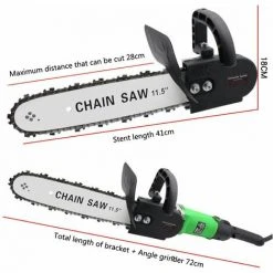 LIFCAUSAL The Woodcutting Saw Carpenter's Saw Elektrisches Haushaltswerkzeug Winkelschleifer Modifizierte Elektrische Kettensäge (Typ 1 & Kette) -Winkelschleifer Verkaufe 67021794 3