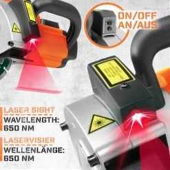 TIMBERTECH® Mauernutfräse Mit Laser - 1700W, 4.000 U/min, Nuttiefe Bis 40mm, Nutbreite Bis 33mm, Diamantscheiben 150mm, Koffer Und Absaugung Adapter - Schlitzfräse, Mauerfräse, Wandfräse, Betonfräse -Winkelschleifer Verkaufe 67156406 5