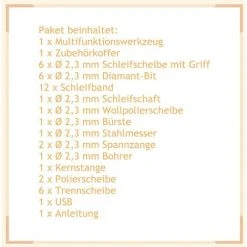 RELAX4LIFE Multifunktionswerkzeug 3,6V, Rotationswerkzeug Mit 40 Zubehoer & Koffer & USB-Ladekabel, Schleifmaschine Zum Schneiden & Gravieren & Polieren & Schnitzen, Drehwerkzeug Mit 3 Drehzahlmodi -Winkelschleifer Verkaufe 67186930 4