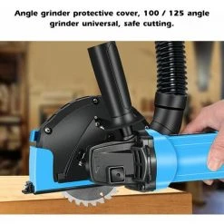 LIFCAUSAL 100-Winkelschleifer-Schneidabdeckung 4-Zoll-Steinstaubsammelabdeckung Staubfreie Schneidabdeckung 5-Zoll-Staubschutzhaube Mit Schlitz Für 125-Winkelschleifer-Schneidstaubabdeckung -Winkelschleifer Verkaufe 67221500 3