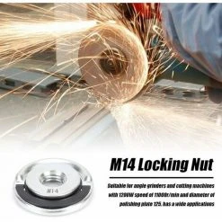 LIFCAUSAL Muttern Winkelschleifer Kontermuttern Winkelschleifer Zubehör Quick Utility Spannwerkzeug M14 14 Mm Geeignet (mehrfarbig) -Winkelschleifer Verkaufe 67221501 3