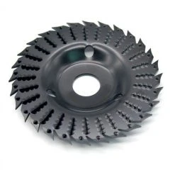 LIFCAUSAL Kkmoon 2 Stück Winkelschleifer Schleifscheibe 28 Zähne Holzschleifscheibe Schleifscheibe Holzbearbeitung Holzformscheibe (Schwarz-2 Stück) -Winkelschleifer Verkaufe 67221506 4