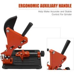 LIFCAUSAL 100-125 Multifunktionaler Winkelschleifer Ständer Grinder Halter Cutter Halterung Halter Schneidemaschine Für 100/115/125 Mm Winkelmühle Holzbearbeitungswerkzeug DIY Elektrowerkzeuge Zubehör (Orange) -Winkelschleifer Verkaufe 67221547 4