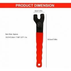 LIFCAUSAL Winkelschleifer Mit Einstellbarer Öffnungsgröße Winkelschleiferschlüssel Elektrowerkzeug Zubehör (Schwarz & Rot) -Winkelschleifer Verkaufe 67221597 5