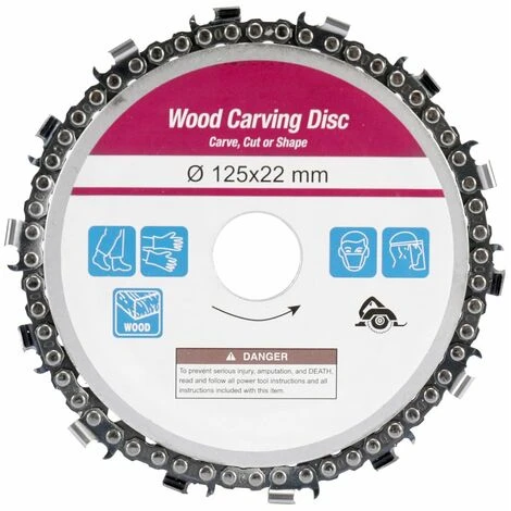 LIFCAUSAL 5 Zoll 14 Zähne Grinder Chain Disc 22 Mm Arbor Holzbearbeitung Carving Disc Für 125 Mm Winkelschleifer Und Kreissäge 125 * 22 Mm 1 LIFCAUSAL 5 Zoll 14 Zähne Grinder Chain Disc 22 Mm Arbor Holzbearbeitung Carving Disc Für 125 Mm Winkelschleifer Und Kreissäge 125 * 22 Mm