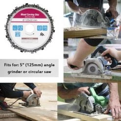 LIFCAUSAL 5 Zoll 14 Zähne Grinder Chain Disc 22 Mm Arbor Holzbearbeitung Carving Disc Für 125 Mm Winkelschleifer Und Kreissäge 125 * 22 Mm 9 LIFCAUSAL 5 Zoll 14 Zähne Grinder Chain Disc 22 Mm Arbor Holzbearbeitung Carving Disc Für 125 Mm Winkelschleifer Und Kreissäge 125 * 22 Mm -Winkelschleifer Verkaufe 67221698 5