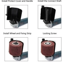 LIFCAUSAL Multifunktionaler Winkelschleifer Aufsatz Poliermaschine Teile Zubehör (Typ 2) -Winkelschleifer Verkaufe 67221794 4