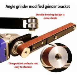 LIFCAUSAL Winkelschleifer Modifizierte Sandbandmaschine Holzbearbeitungs-Sandbandmaschine Mini-Maschine Mehrzweck-Utility-Modifikationswerkzeug Geeignet Für Winkelschleifer Modell 100 (mehrfarbig) -Winkelschleifer Verkaufe 67221797 3