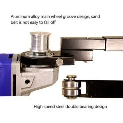 LIFCAUSAL Winkelschleifer Modifizierte Sandbandmaschine Holzbearbeitungs-Sandbandmaschine Mini-Maschine Mehrzweck-Utility-Modifikationswerkzeug Geeignet Für Winkelschleifer Modell 100 (mehrfarbig) -Winkelschleifer Verkaufe 67221797 5