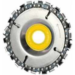 LIFCAUSAL Schleifscheibe Und Kette Holzschnitzscheibe Zur Verwendung Mit 4" Oder 4-1/2" Winkelschleifern
