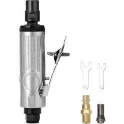 LIFCAUSAL At-7031 Elektrowerkzeuge Für Heimwerker, 1/4-Zoll-Luftwinkel-Stabschleifer, Pneumatische Schleifmaschine, Trennschleifer (Silber)