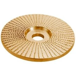 LIFCAUSAL Holzbearbeitungspolitur Thorn Plate Winkelschleifer Schleifscheibe Runde Schleif- Und Polierscheibe Mit Stachel (Gold-Plane)