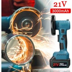 HAPPYSHOPPING 20 V Kabelloser Bürstenloser Tragbarer Mini-Winkelschleifer Wiederaufladbarer 180 ° Drehbarer Winkelschleifer Multifunktionale Polierschneidemaschine -Winkelschleifer Verkaufe 67709772 3