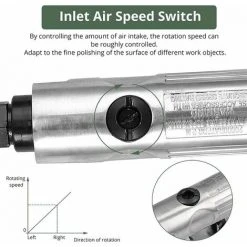 ECHOO Druckluft-Winkelschleifer (1/4 BSP 6,2 Bar) Zum Polieren Von Karosserien Polieren Entgraten Runden Schleifen Ausgestattet Mit 2-Zoll-Korund-Sandscheiben 50 Mm 400 Mesh 80 Mesh -Winkelschleifer Verkaufe 67862822 4