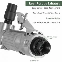 ECHOO Druckluft-Winkelschleifer (1/4 BSP 6,2 Bar) Zum Polieren Von Karosserien Polieren Entgraten Runden Schleifen Ausgestattet Mit 2-Zoll-Korund-Sandscheiben 50 Mm 400 Mesh 80 Mesh -Winkelschleifer Verkaufe 67862822 5