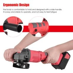 LIFCAUSAL Akku Elektrischer Winkelschleifer Werkzeug Tragbarer Schleifer Wiederaufladbarer 21 V Akku-Handheld 9000 U / Min 3-Gang-Einstellung Lithium-Ionen-Akku 3Z11 + 4G21 + 4E51 -Winkelschleifer Verkaufe 68340112 5