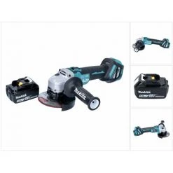 Makita DGA 513 T1 Akku Winkelschleifer 18 V 125 Mm Brushless + 1x Akku 5,0 Ah - Ohne Ladegerät