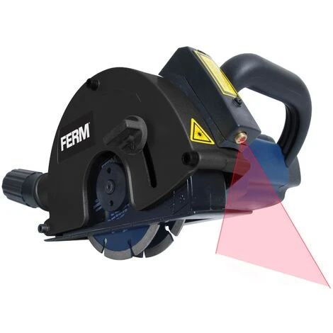 FERM Wandfräser - 1700W - Ø125MM - Laserführung - Inkl. 2 Diamantscheiben, Staubsaugeradapter & Gehäuse 2 FERM Wandfräser - 1700W - Ø125MM - Laserführung - Inkl. 2 Diamantscheiben, Staubsaugeradapter & Gehäuse – Bild 2