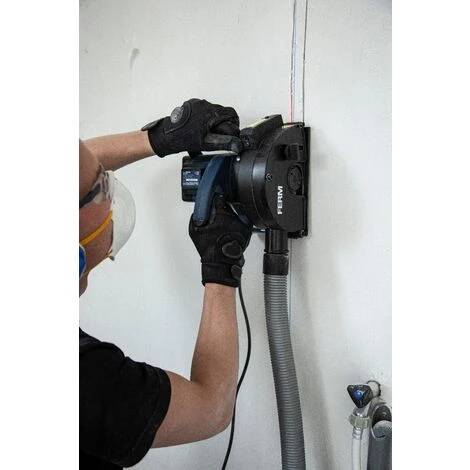 FERM Wandfräser - 1700W - Ø125MM - Laserführung - Inkl. 2 Diamantscheiben, Staubsaugeradapter & Gehäuse 4 FERM Wandfräser - 1700W - Ø125MM - Laserführung - Inkl. 2 Diamantscheiben, Staubsaugeradapter & Gehäuse – Bild 4