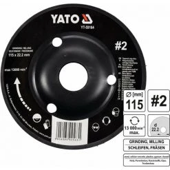 YATO Profi Raspelscheibe Für Winkelschleifer 115mm Nr2